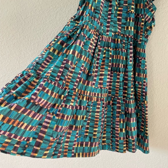 Marie Oliver Kara Dress in Cayman Check Size small - Picture 7 of 9